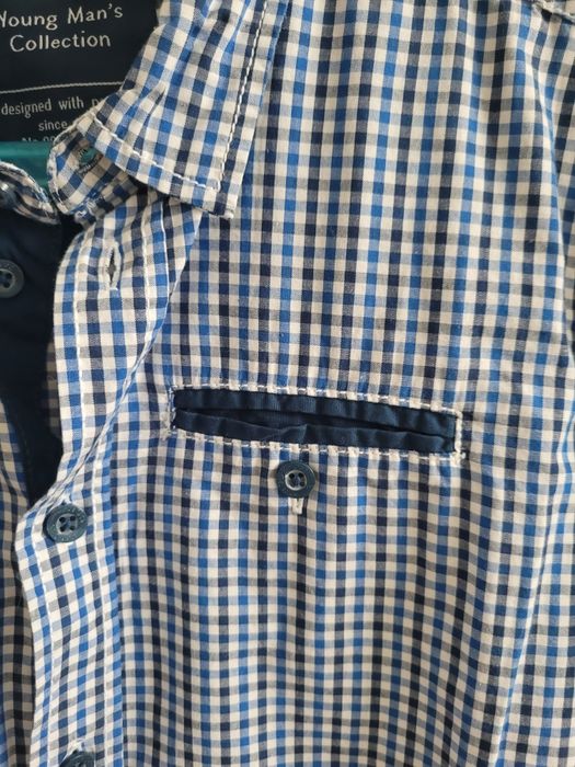 Koszula chłopięca z krótkim rękawem, ze Smyka, rozm. 152