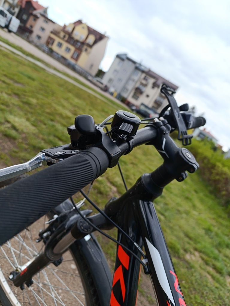 Rower mtb/dirt Kross czarno czerwony +dodatki