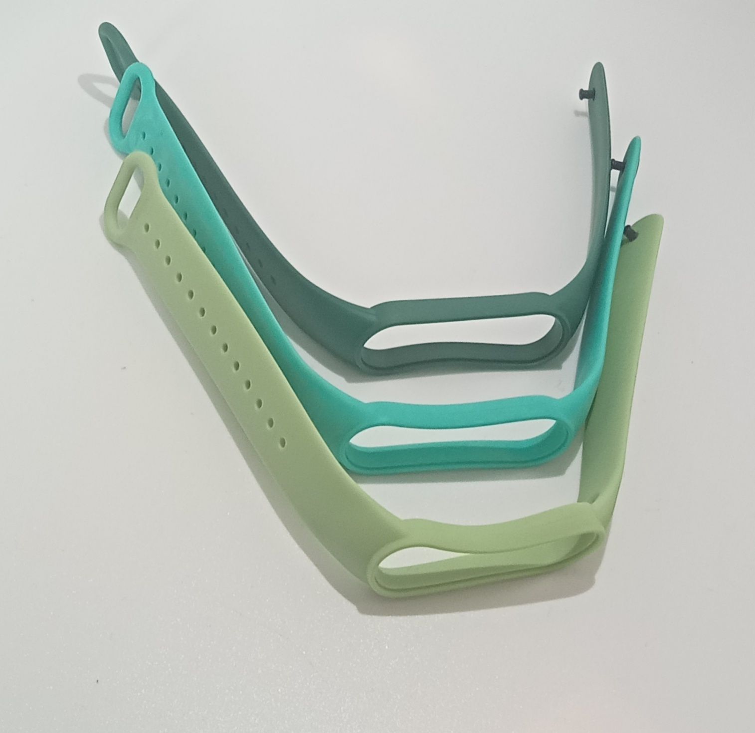 3 sztuki nowych silikonowych opasek do Xiaomi Mi Band 5/6/7.