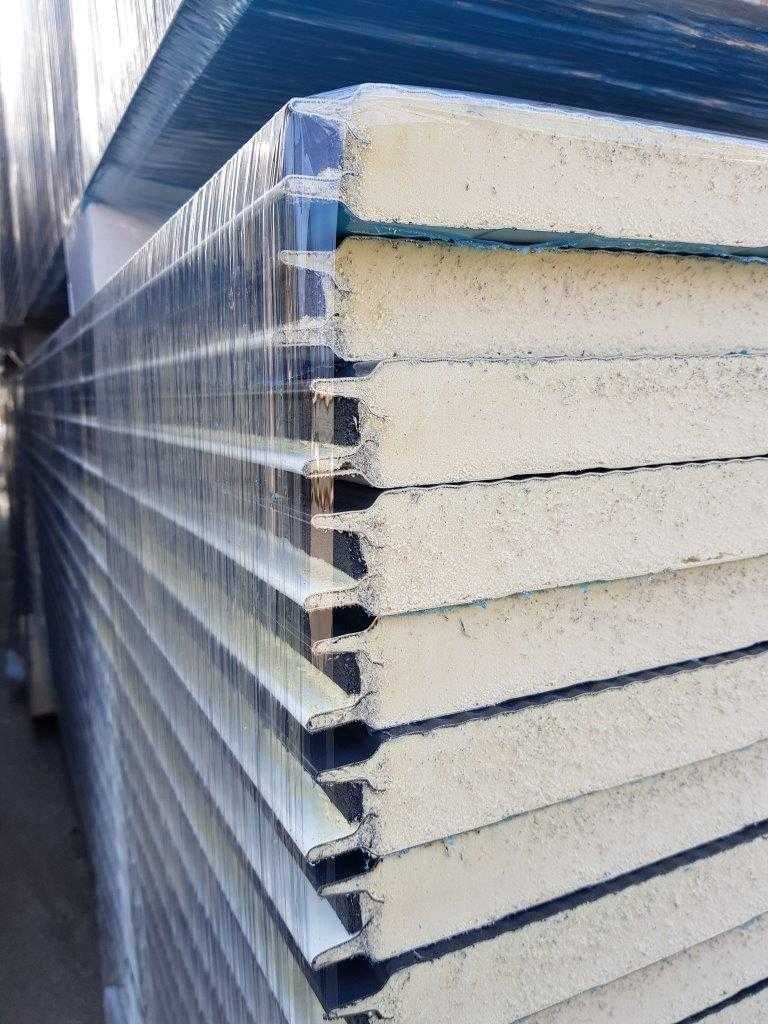 Płyta warstwowa ściana PUR 40mm L6000mm grafit 1 klasa