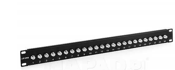 ELPIO 24740 Patchpanel FF-FF 19" 1U, 24 porty typu F, beczka 1GHz