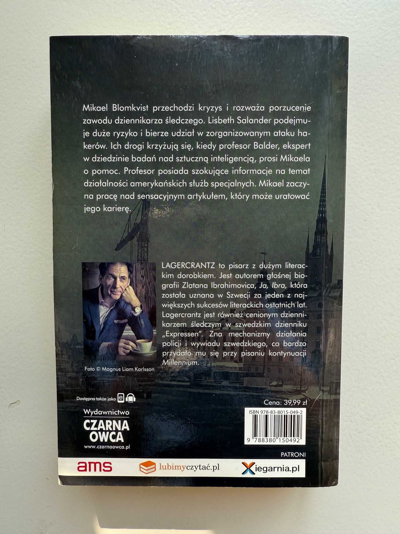 Książka Co nas nie zabije David Lagercrantz / kontynuacja Millenium