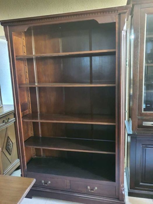 REZERWACJA Biblioteczka tekowa kolonialna solidna masywna FV DOWÓZ