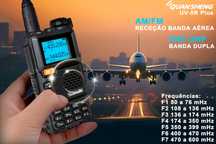 Rádio Quansheng uv5r 5W Multi Banda com receção Banda Aérea