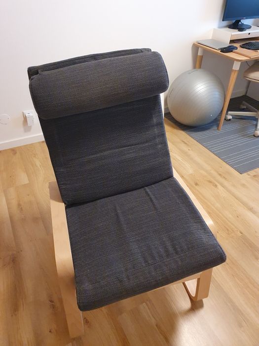 Capa de Cadeira POANG Hillared Antracite