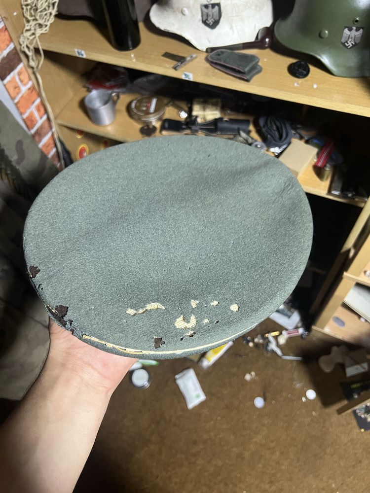 Czapka niemiecka służbowa wehrmacht schirmmutze 3 rzesza hełm bagnet