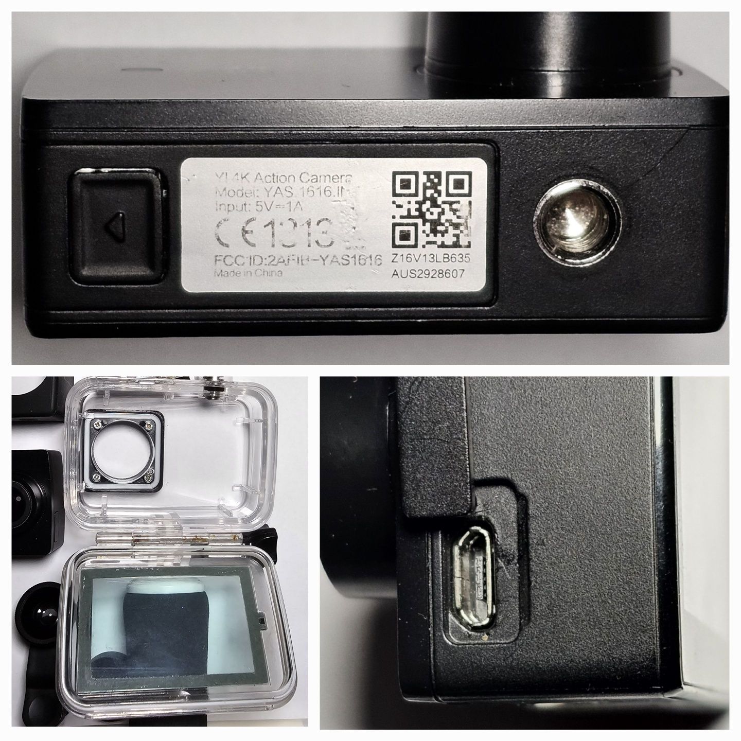 Видеокамера action camera Xiaomi Yi 4K YAS 1616 INT