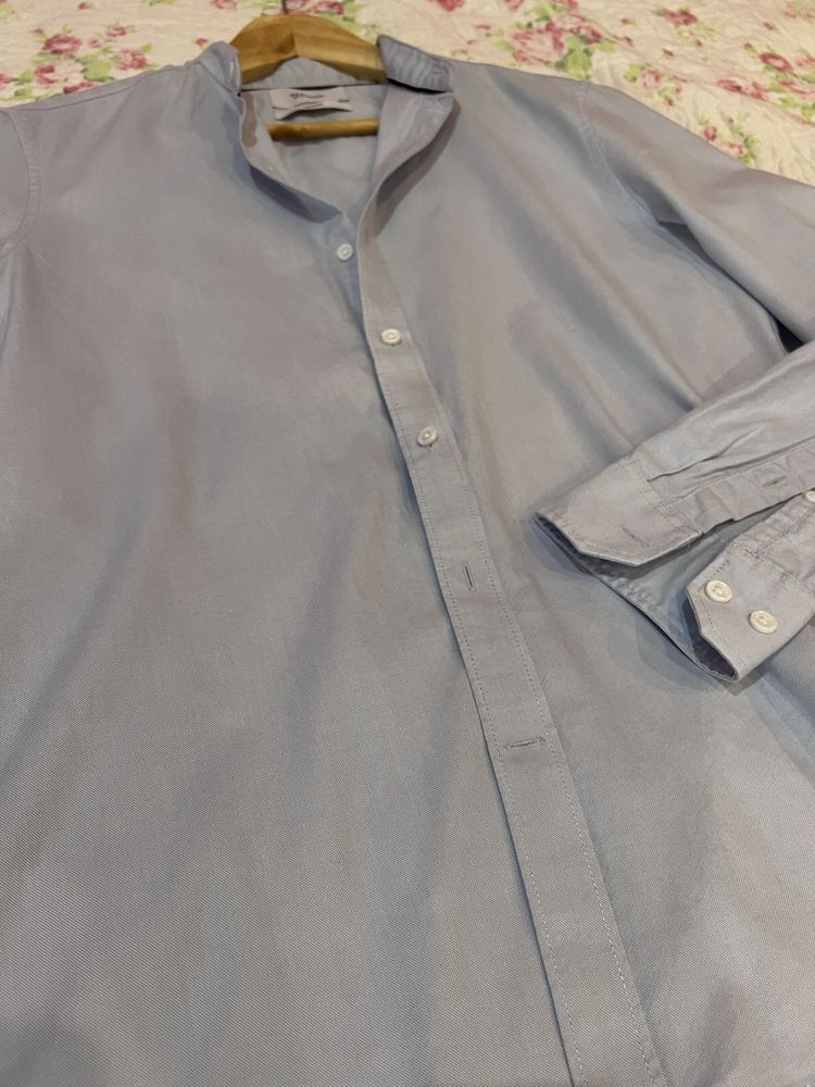 Nowa casualowa koszula męska Slim Fit błękitna Reserved r. M