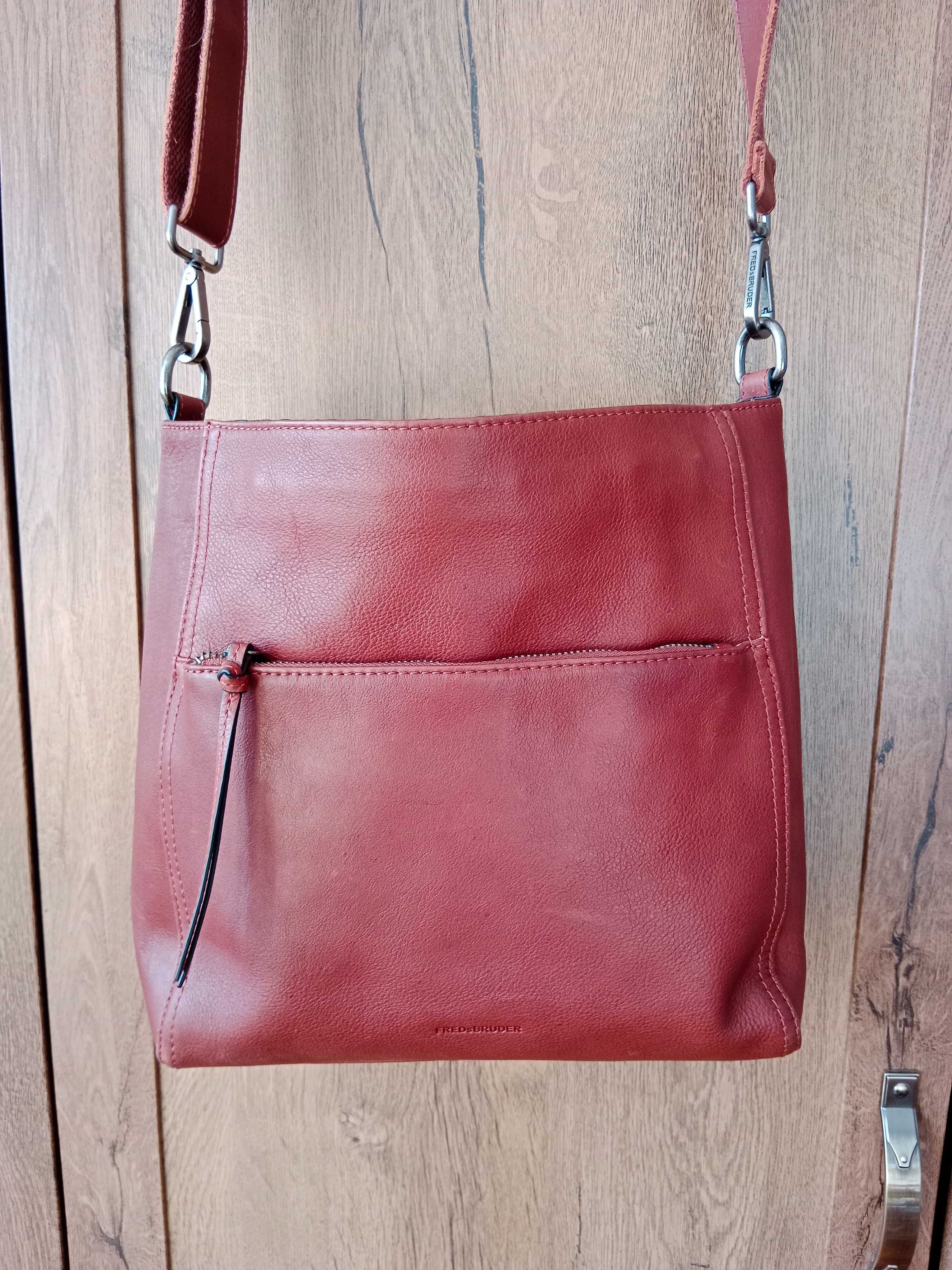 Torba torebka skórzana na ramię FredsBruder crossbody zara