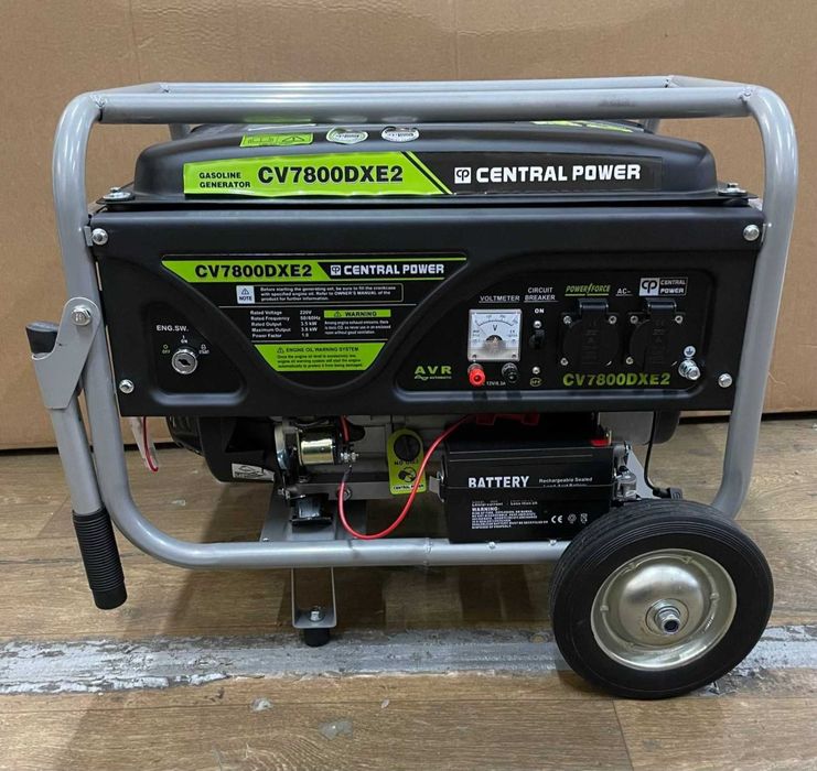 Бензиновий генератор Central Power 3.5 квт AVR, Мідна обмотка, стартер