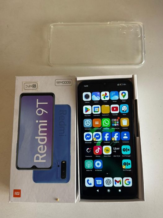 Xiaomi redmi 9T 128gb 4+4 RAM óptimo estado com cx e cabo USB C