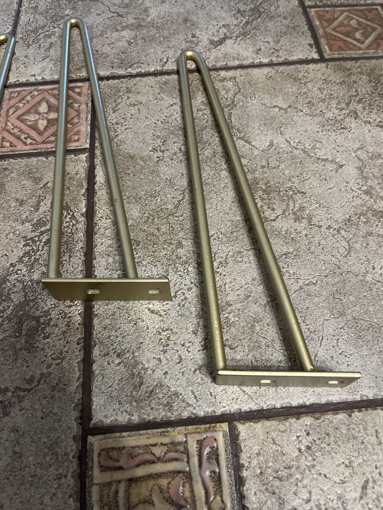 Nogi z pręta metalowego 4 sztuki
