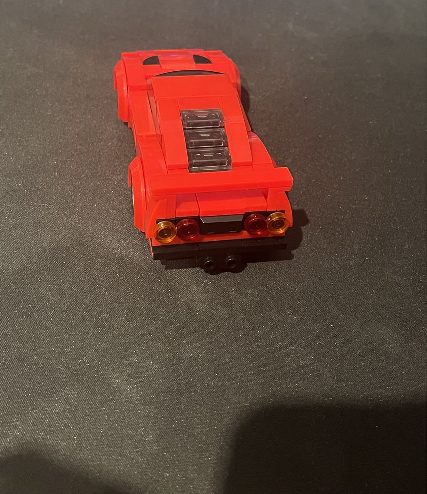 MOC Speed champions sportowy samochód Ferrari f40 klocki do budowania