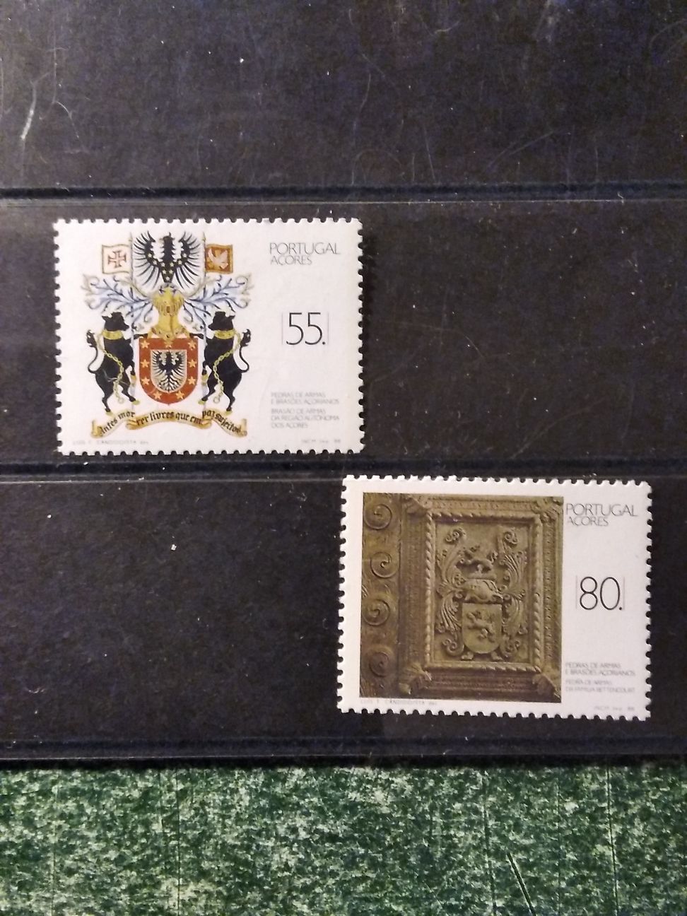 1988 Série Pedras de Armas e Brasões Açorianos MNH *€