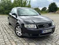 Audi A4 B6 2.0 Benzyna LPG Sedan Czarna 2001 r.