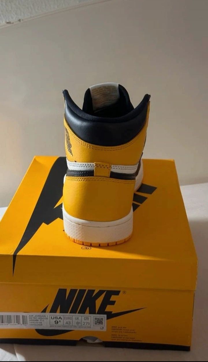 Air Jordan high Yellow toe - taxi