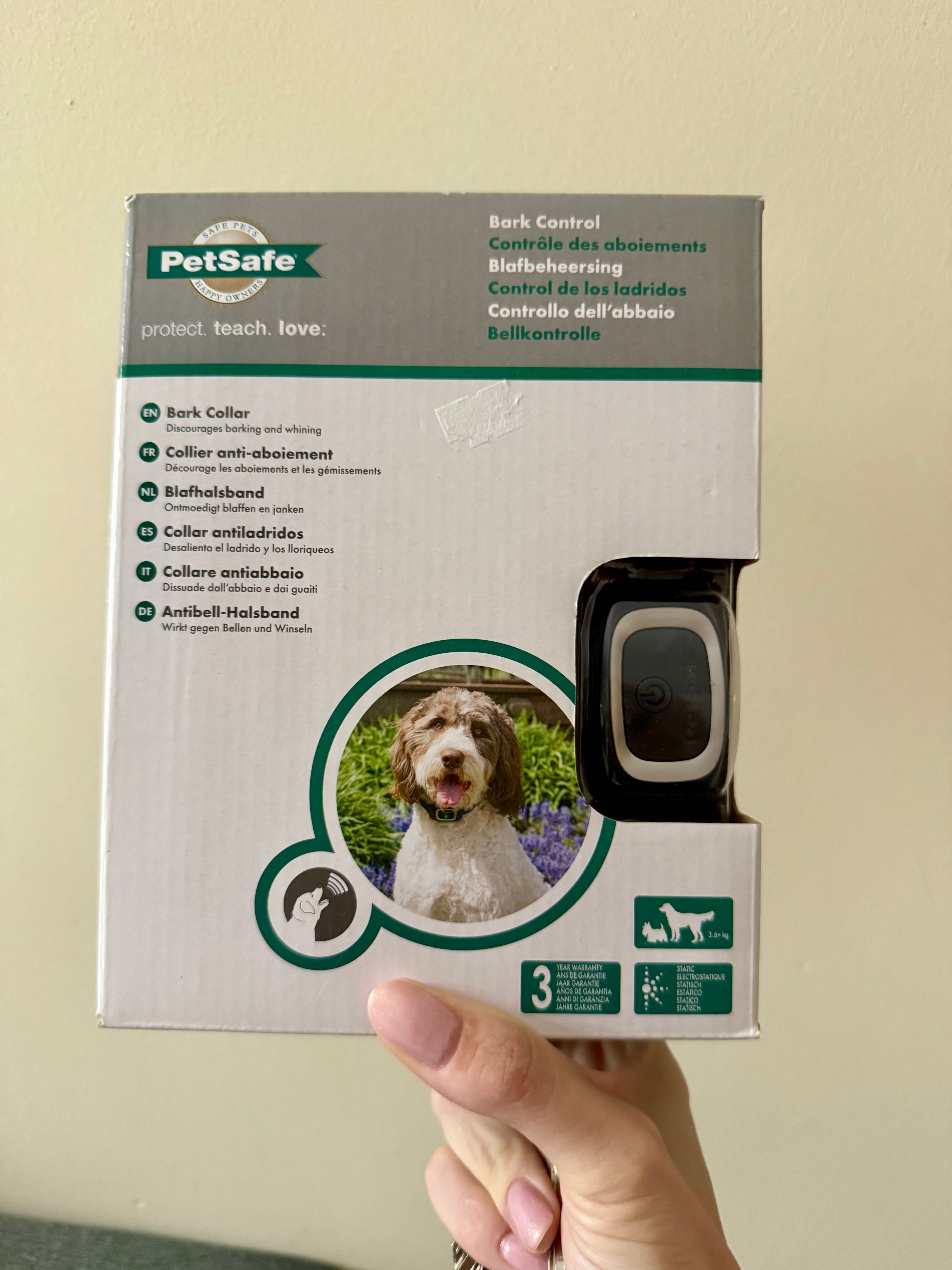 Coleira anti-latido para cão a partir dos 4kg