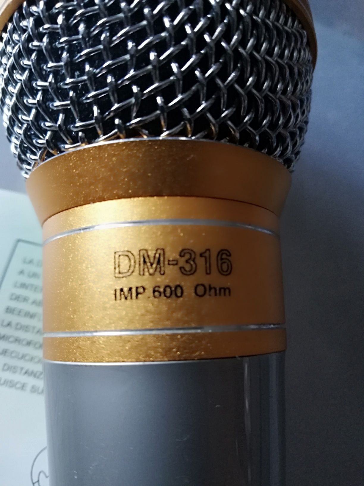 Микрофон динамический 600ohm