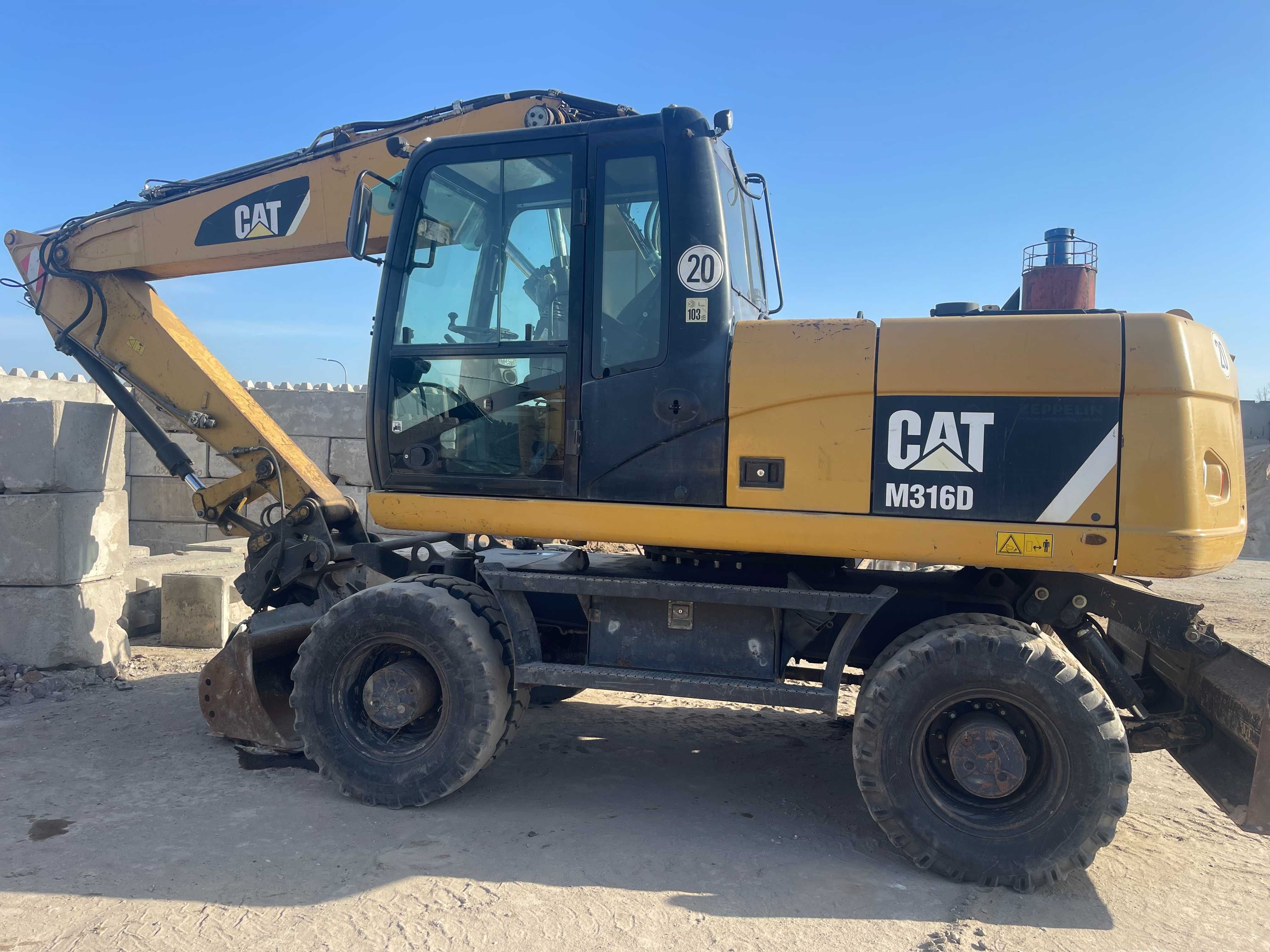 KOPARKA KOŁOWA CAT 316D rok prod. 2013