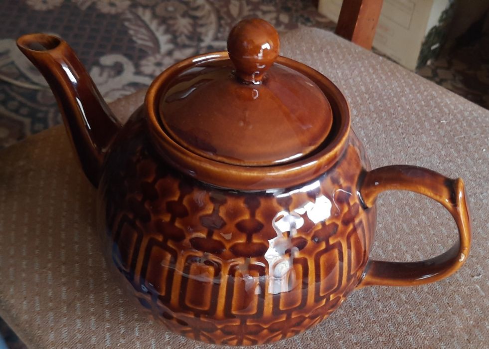 Stary dzbanuszek, imbryk. Piękny kolor i wzór