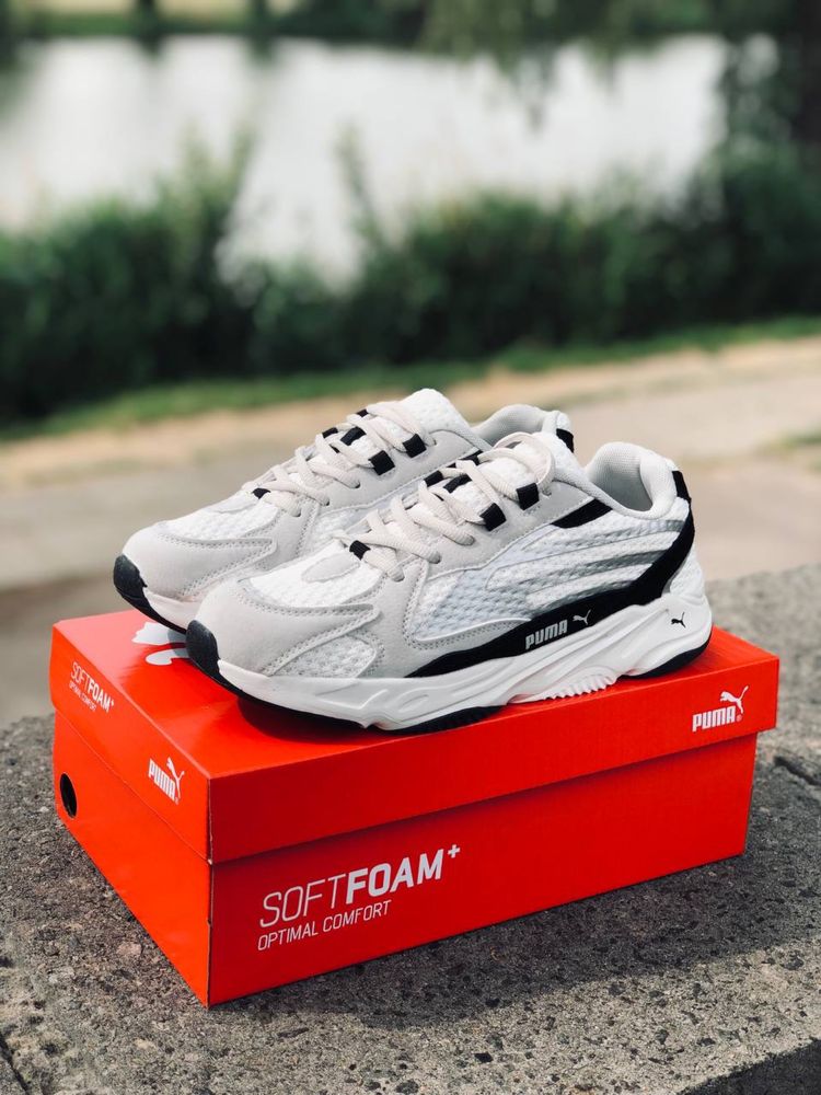 Кроссовки мужские летние Puma Trinomic серые кроссовки Пума триномик