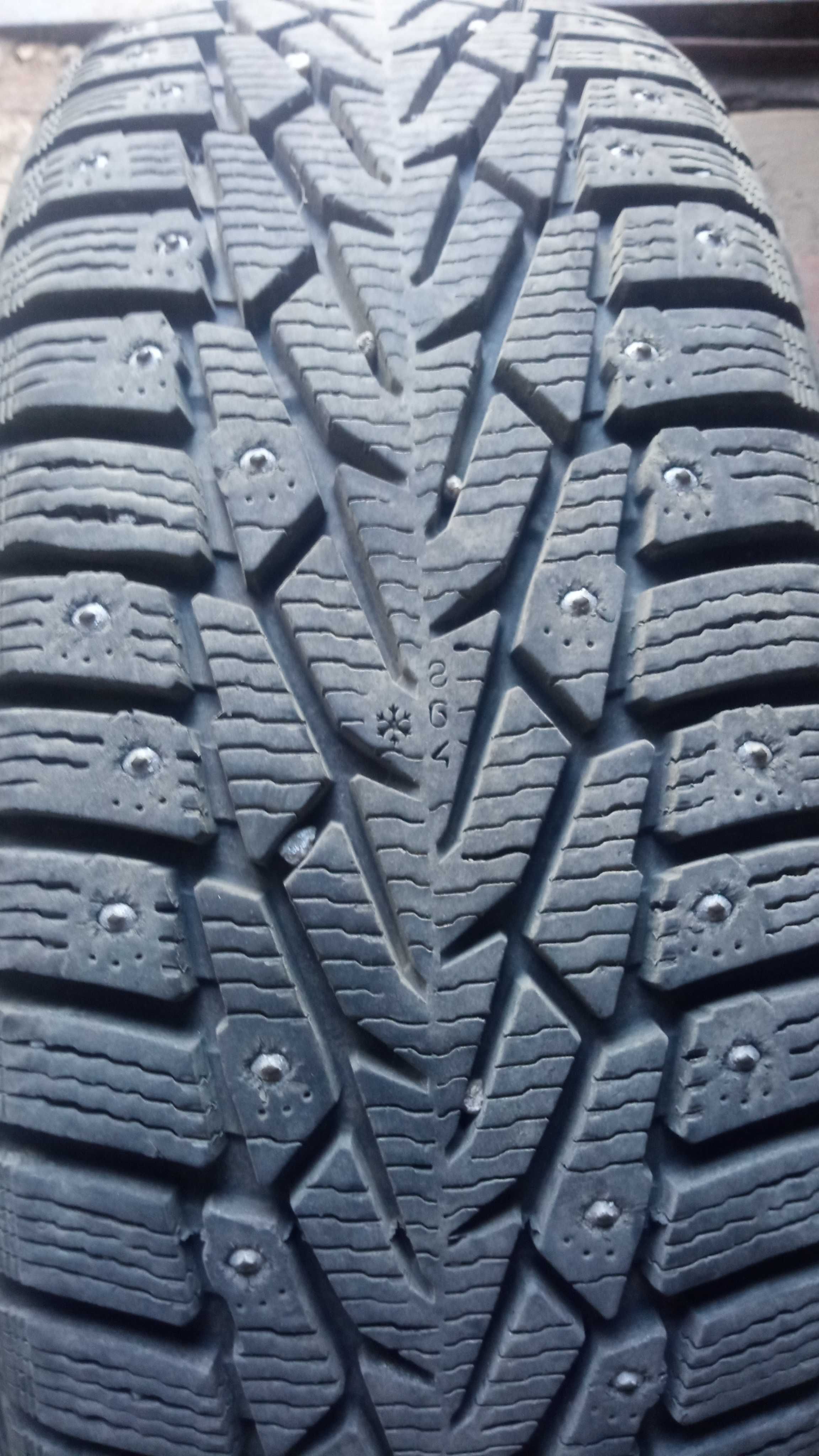 205/60/16. R16 Зима. Nokian Nordman 7 Шип. Практически Новая.