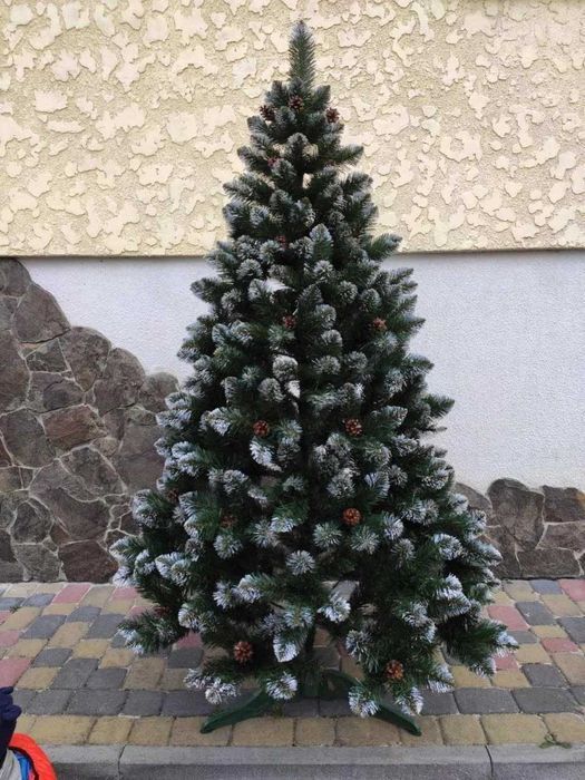 ‼️ Елка новогодняя искусственная со снегом с шишками, ёлочка, ель.Дроп