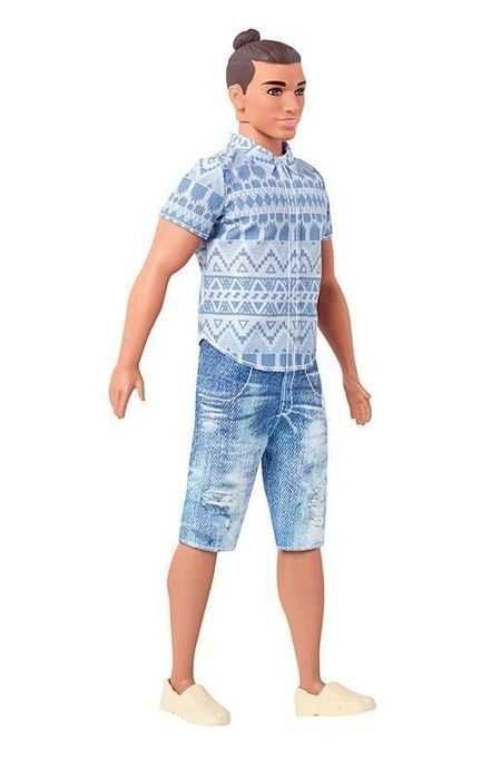 Кукла Барби Кен Модник Шатен в джинсовых шортах. Barbie Ken