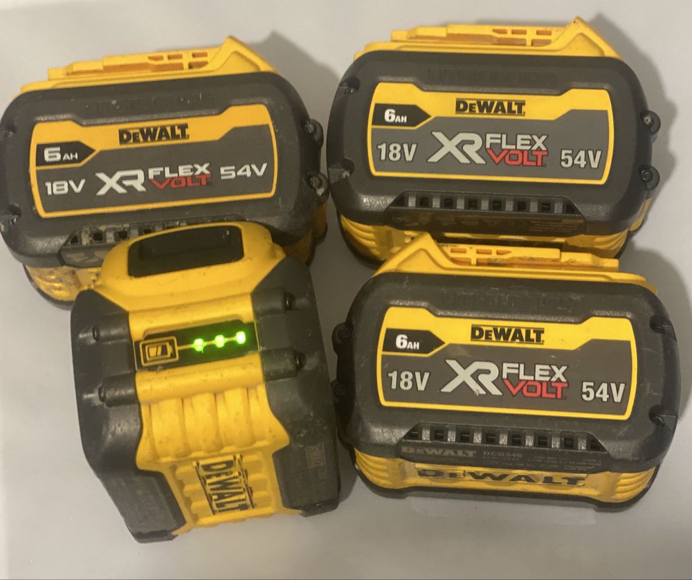 Akumulatory/ Baterię Dewalt Flexvolt-6ah-4szt