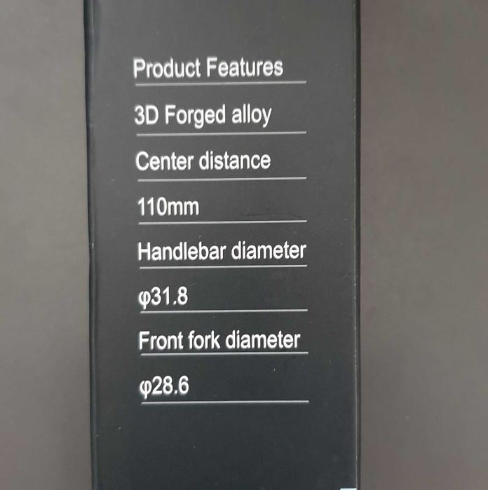 Mostek Rowerowy AHEAD Aluminiowy Regulowany 31,8 110mm