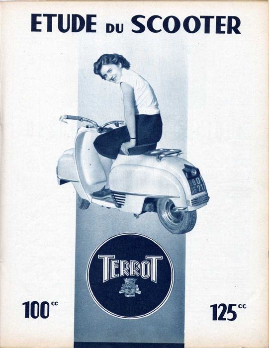 terrot VMS 100 z 1951 roku mobecane heinkel osa zabytkowy francuski
