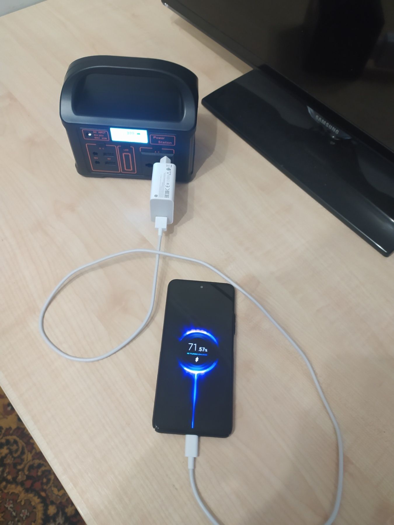Портативная электростанция, 100 Вт. 220v