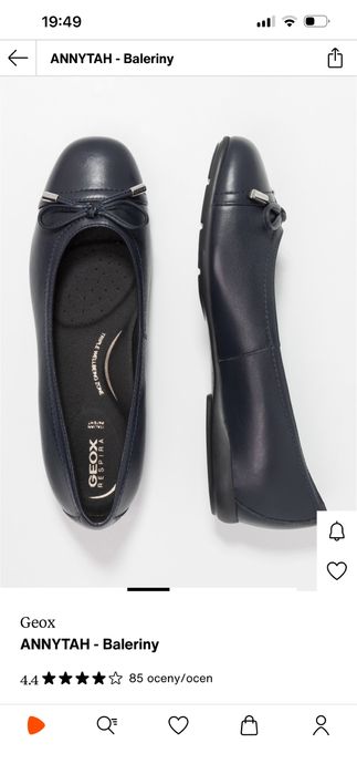 Baleriny Geox respira D Annytah Granatowy idealny stan