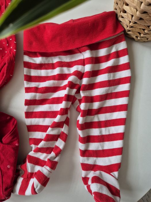 Zestaw świąteczny komplet 2x body i spodnie 68 używane
