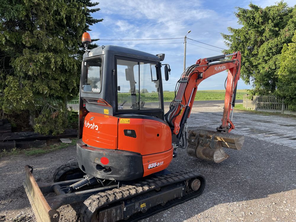 Minikoparka Kubota U35-3 rok2017. 3900 mth 3,6T cat volvo takeuchi jcb