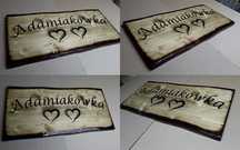 Szyld drewniany 60x170cm lite drewno baner tablica reklama grawer