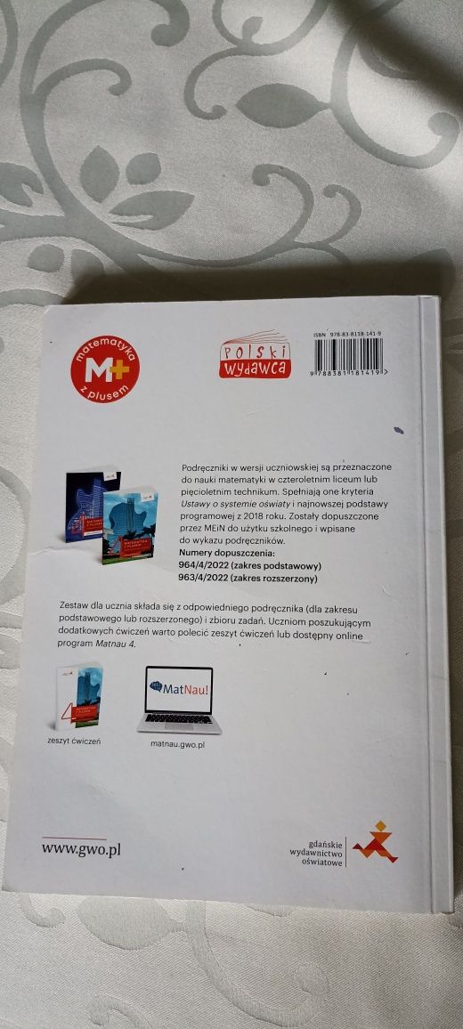 Matematyka z plusem 4 zbiór zadań