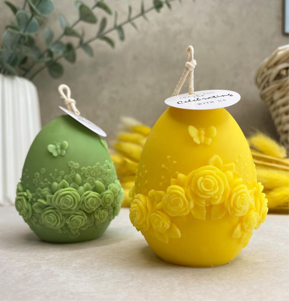 Соєва свічка «Яєчко на Великдень»