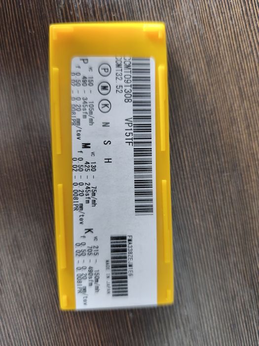 Płytki tokarskie MITSUBISHI CCMT09T308 CCMT09T304