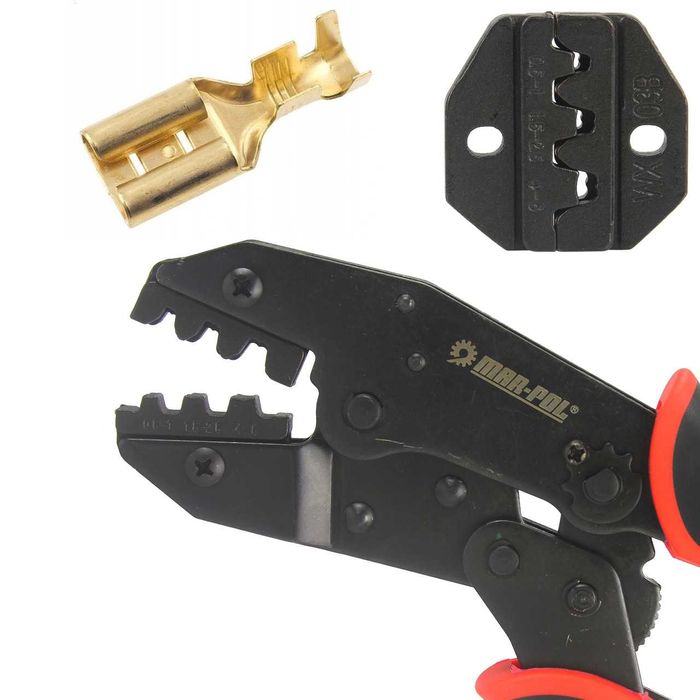 Кліщі для зажиму, монтажу роз'ємів Mar-Pol M49533 0,5 мм² - 10 мм²