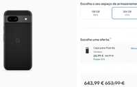 Google Pixel 8A 256GB Preto/Obsidiana