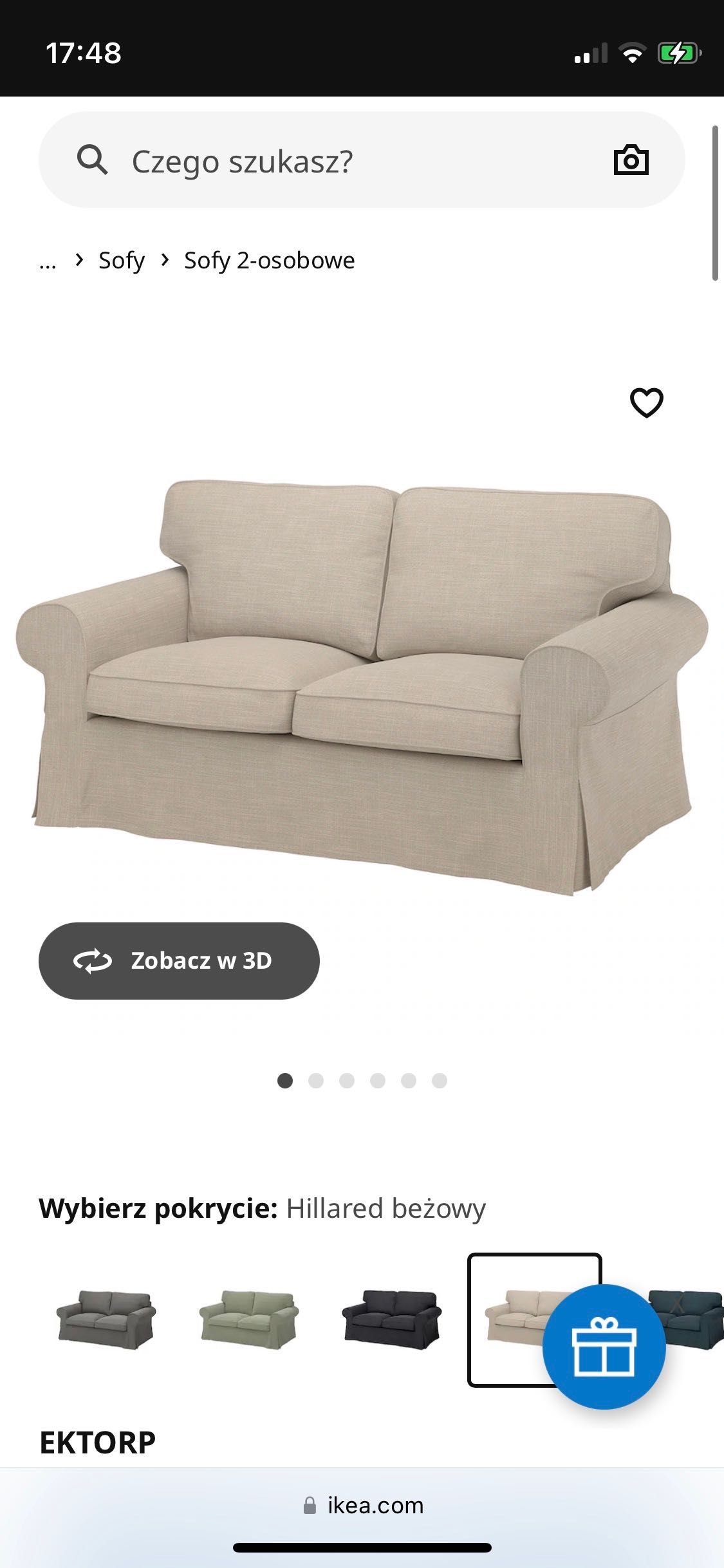 Sprzedam kanapę 2 os ikea ektorp, stan bardzo dobry