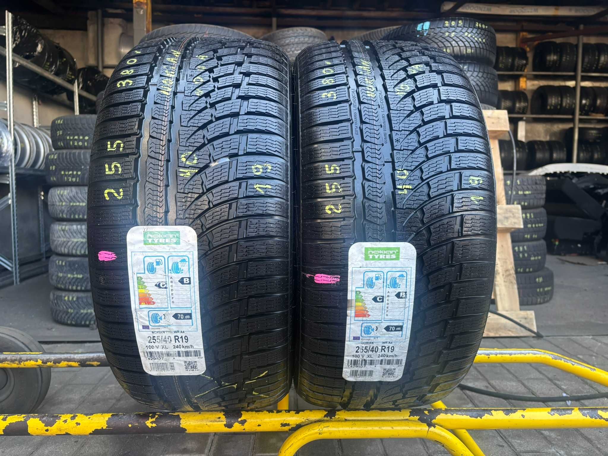 2X OPONY ZIMOWE 255/40R19 100V Nokian WR A4 XL 8.9MM 2018R NOWE!