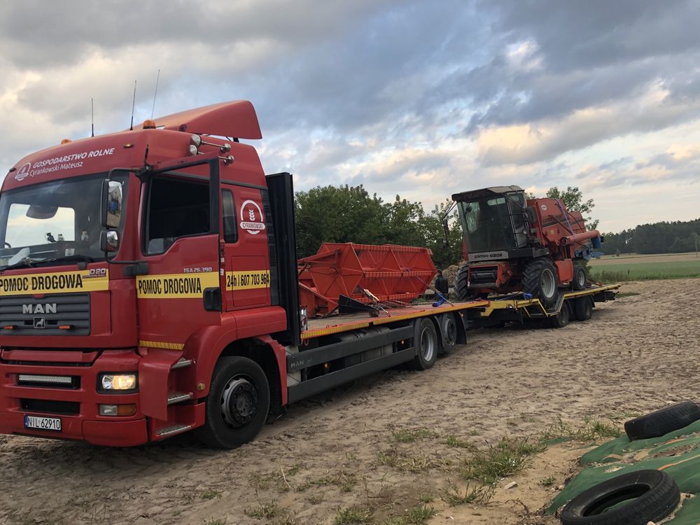 Transport Kombajnów maszyn domki i inne