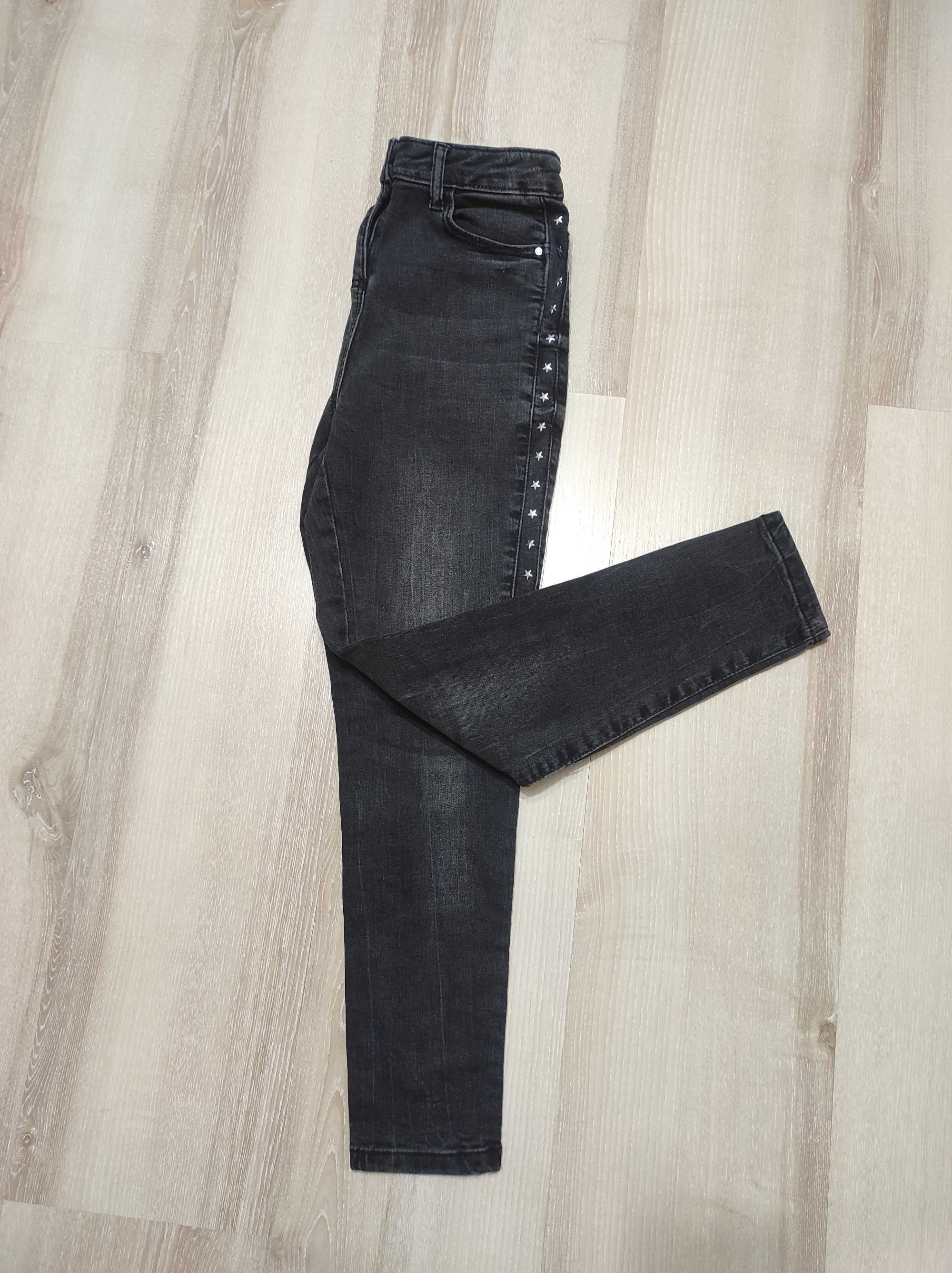 Высокие скинни джинсы, стрейч джинсы slim с высокой посадкой на 10 лет