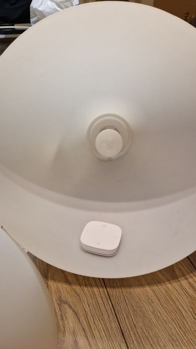 Lampy dwie biale ikea melodi żarówki system bezprzewodowy sterowania