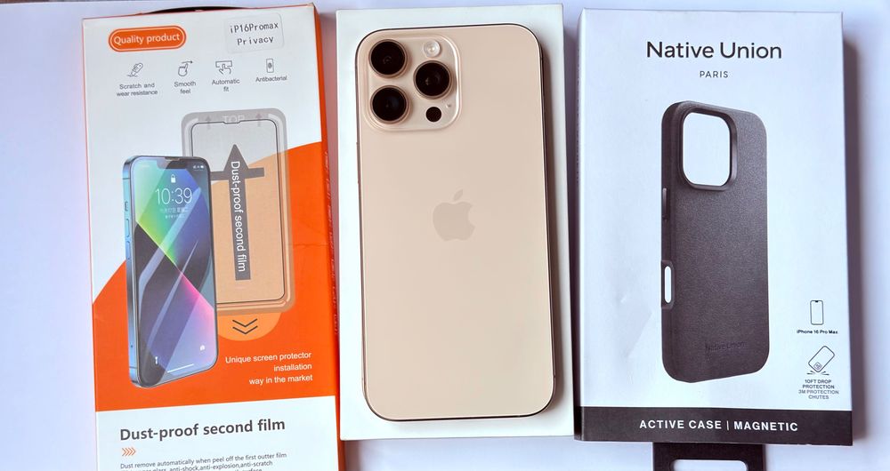 Phone 16 Pro Max – Titânio Deserto – 512GB Com garantia AppleCare +