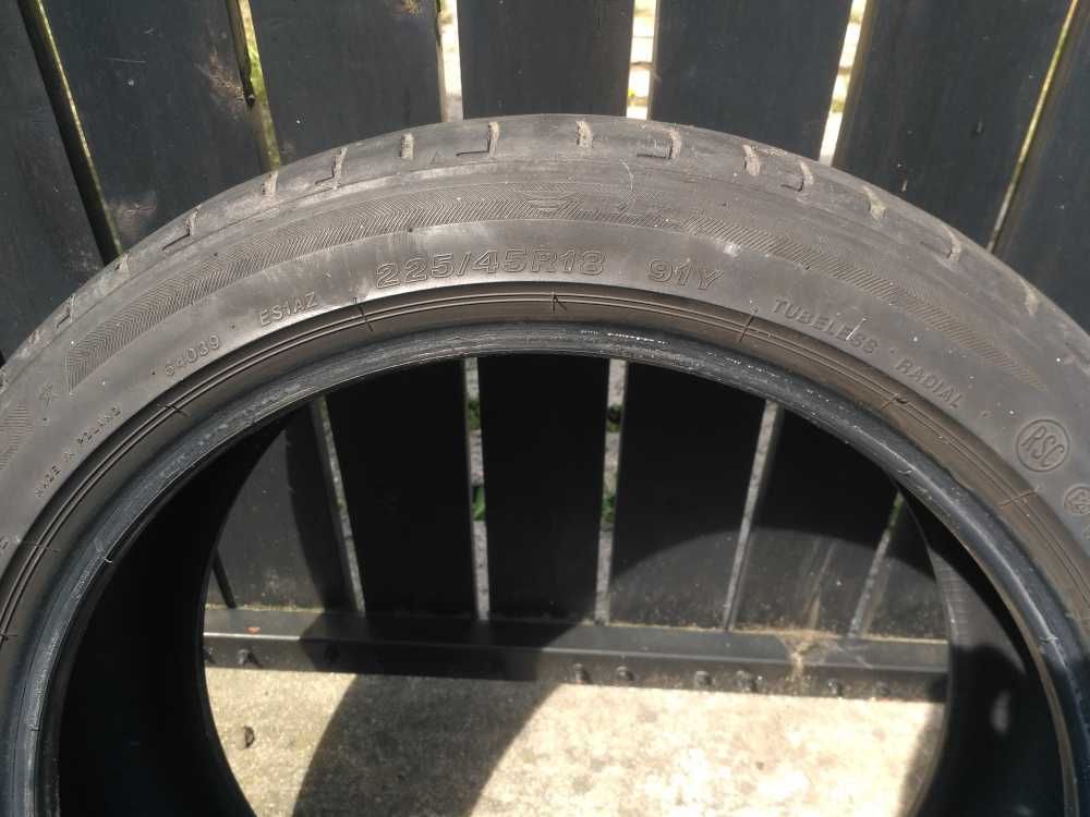 2 opony Bridgestone Potenza 225/45 R18 91Y