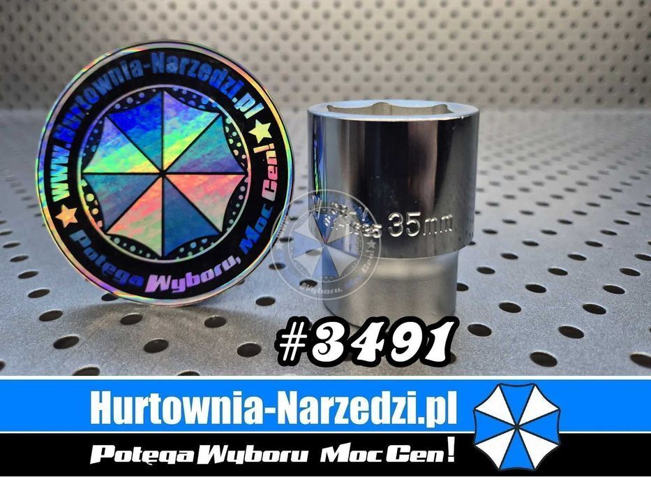 Klucz nasadowy 35mm 3/4" nasadka 35mm klucz 35mm Honiton