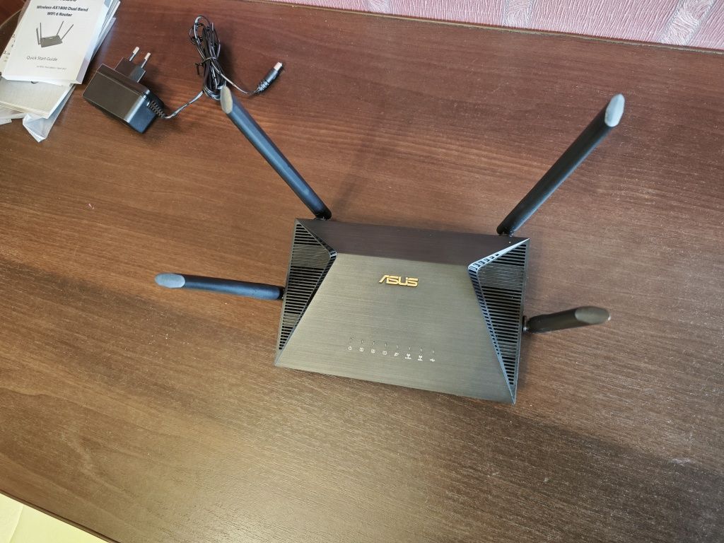 Роутер Asus RT-AX53U Wi-Fi 6 USB Gbit LAN маршрутизатор, точка доступа